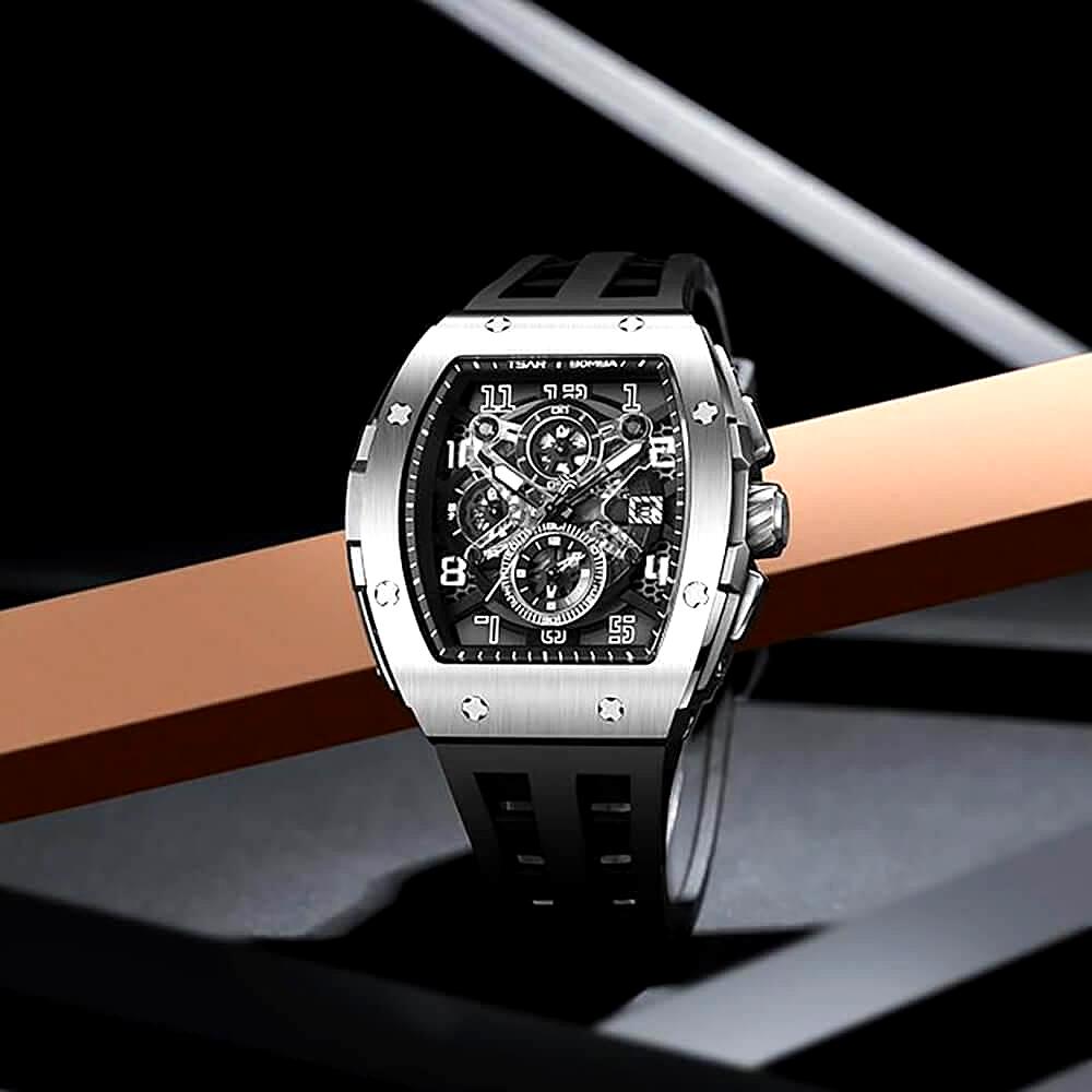 Мъжки часовник TSAR BOMBA Black Unique Edition TB8211BQ