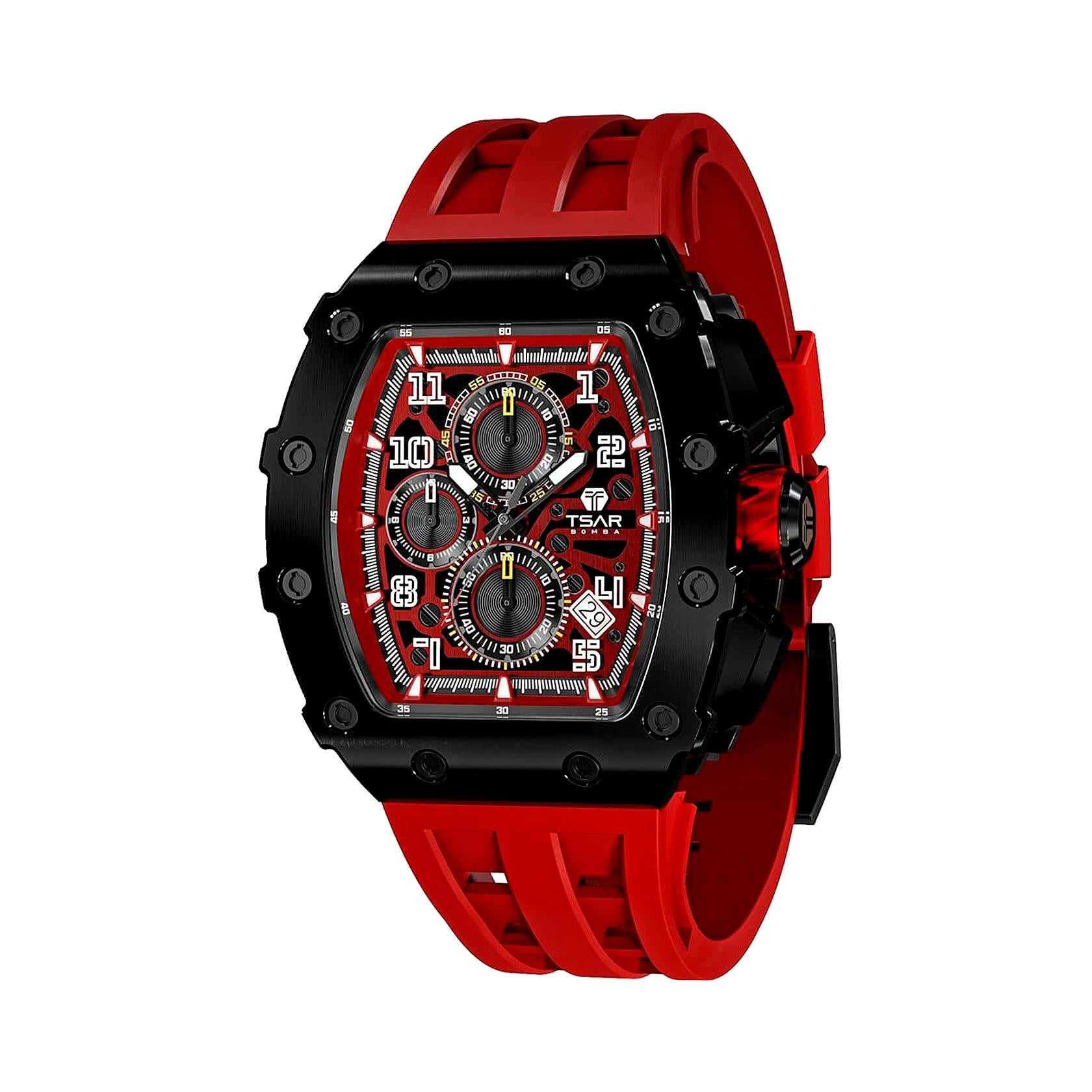 Мъжки часовник TSAR BOMBA Red Phantom Limited TB8204QR1