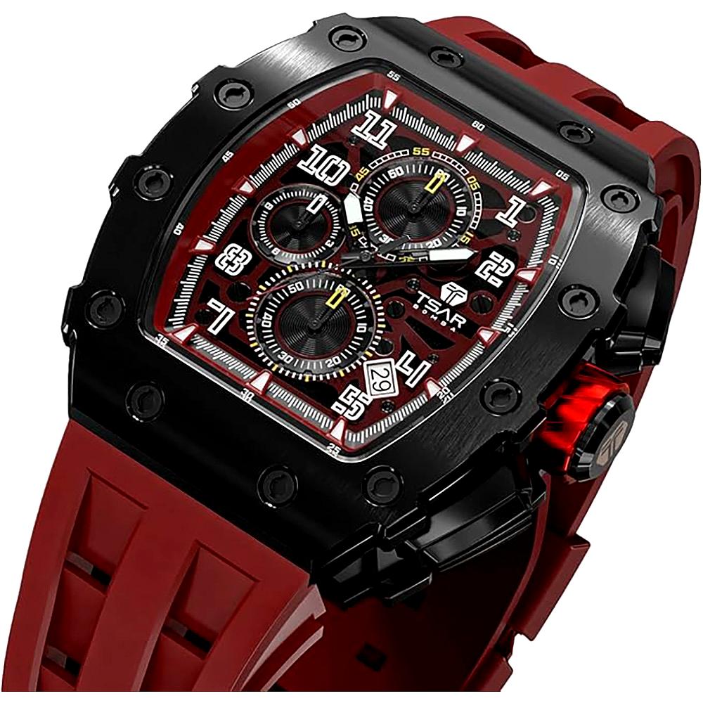 Мъжки часовник TSAR BOMBA Red Phantom Limited TB8204QR1