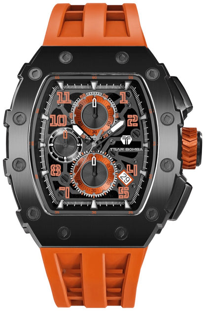 Мъжки часовник TSAR BOMBA Premium Iron Ember TB8204QR2