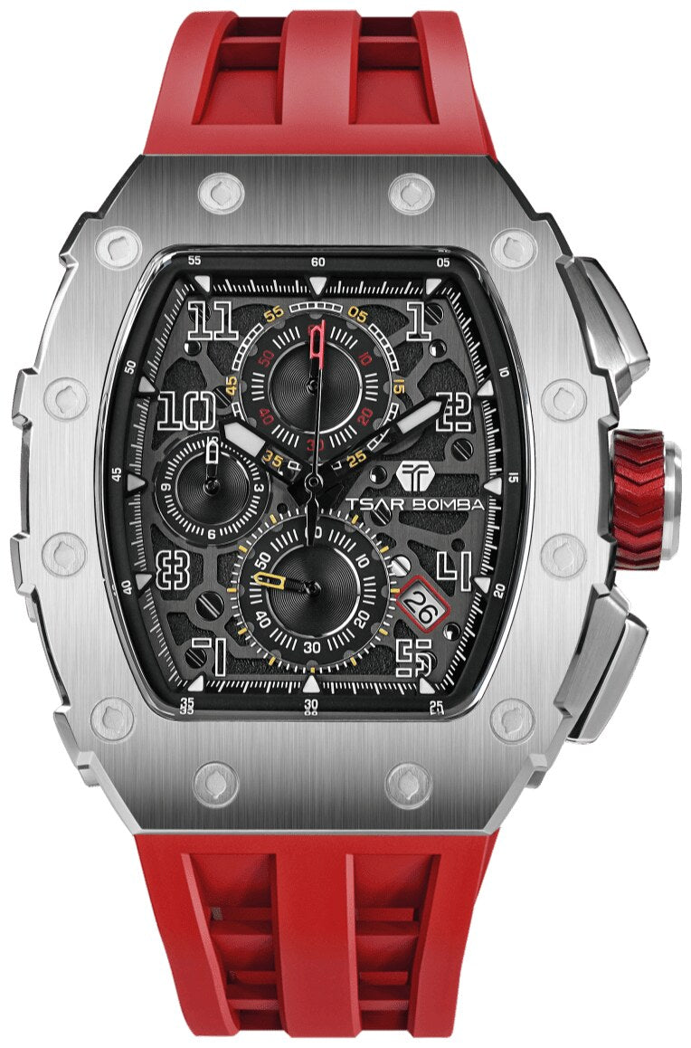 Мъжки часовник TSAR BOMBA Red Inferno Limited TB8204QRS
