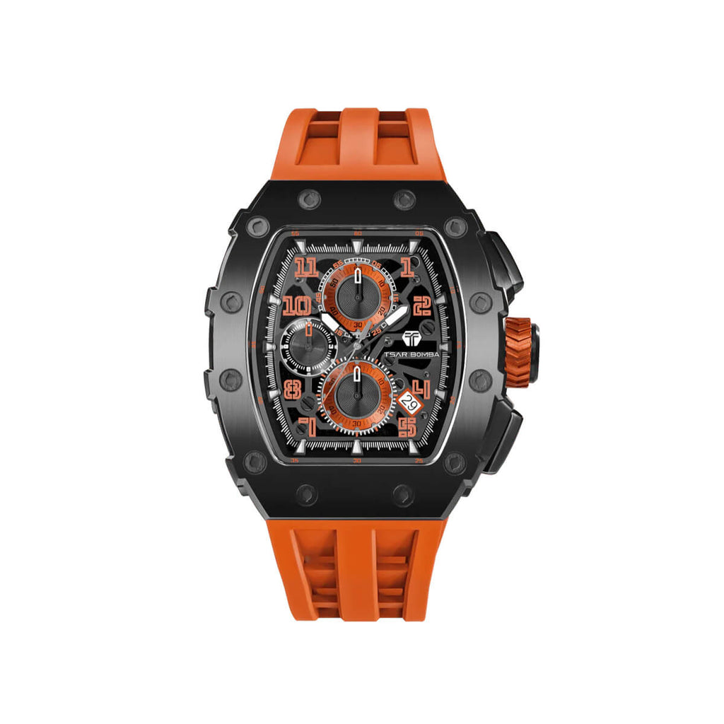 Мъжки часовник TSAR BOMBA Premium Iron Ember TB8204QR2