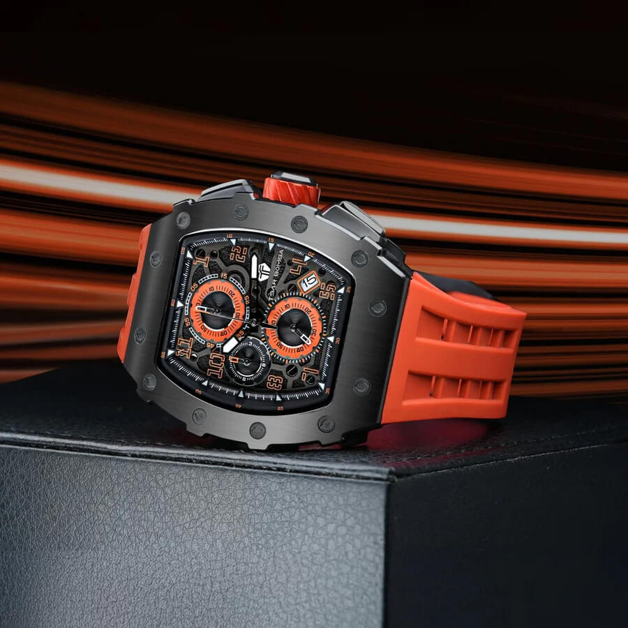 Мъжки часовник TSAR BOMBA Premium Iron Ember TB8204QR2