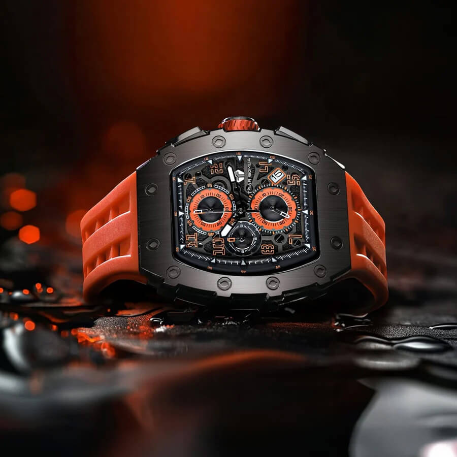 Мъжки часовник TSAR BOMBA Premium Iron Ember TB8204QR2