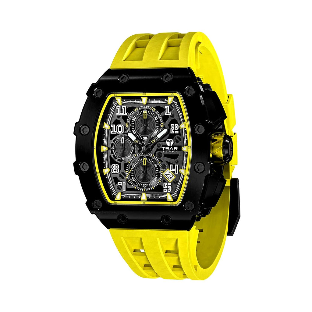 Мъжки часовник TSAR BOMBA Yellow Limited TB8204QY