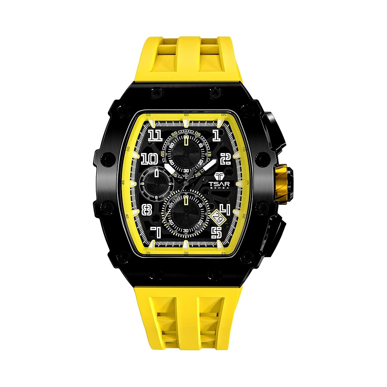 Мъжки часовник TSAR BOMBA Yellow Limited TB8204QY