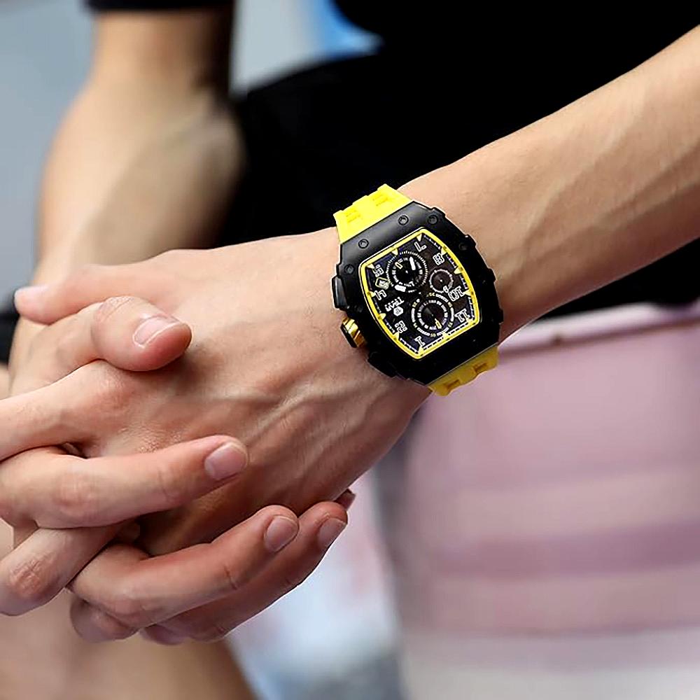 Мъжки часовник TSAR BOMBA Yellow Limited TB8204QY