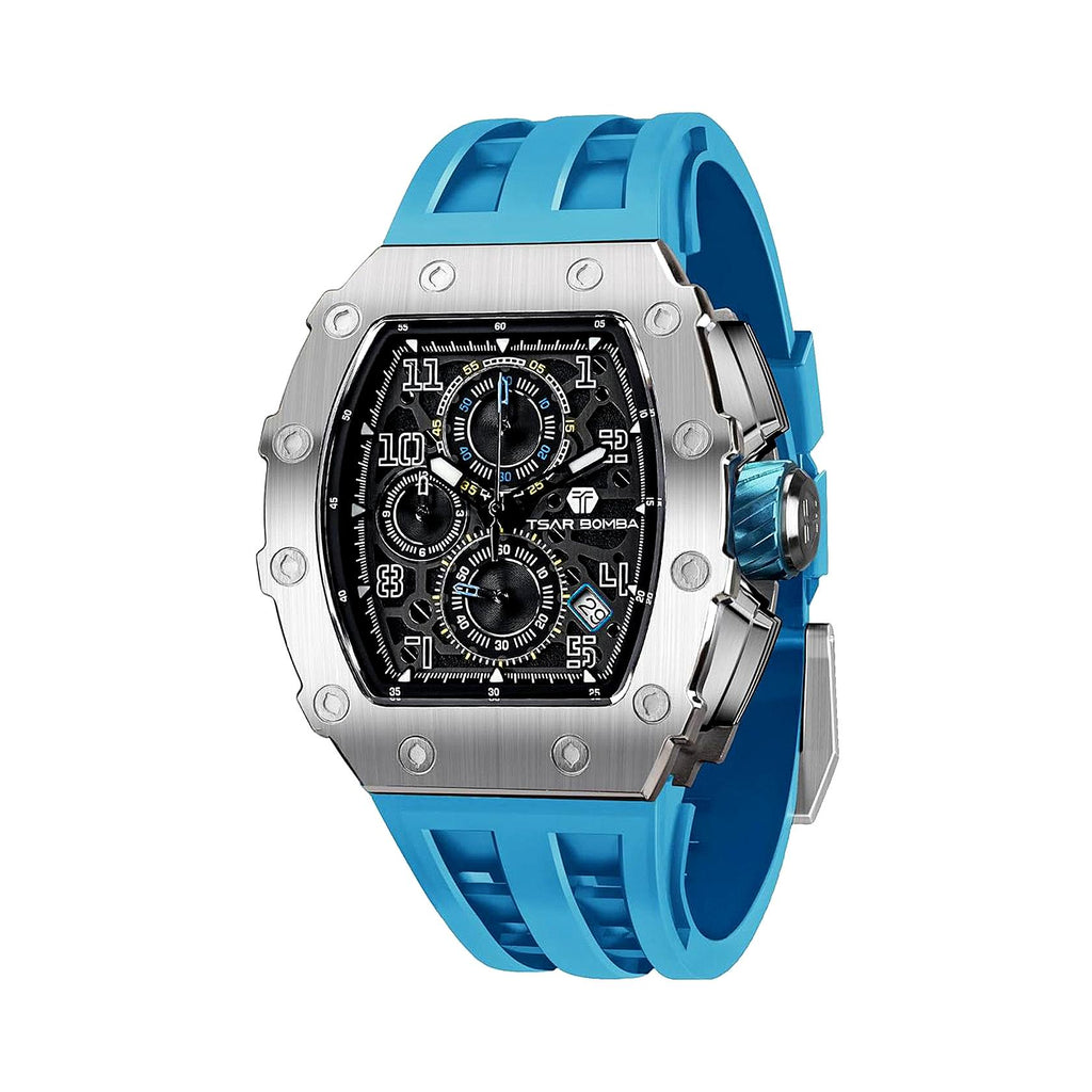 Мъжки часовник TSAR BOMBA Ultra Blue Unique Edition TB8204SB