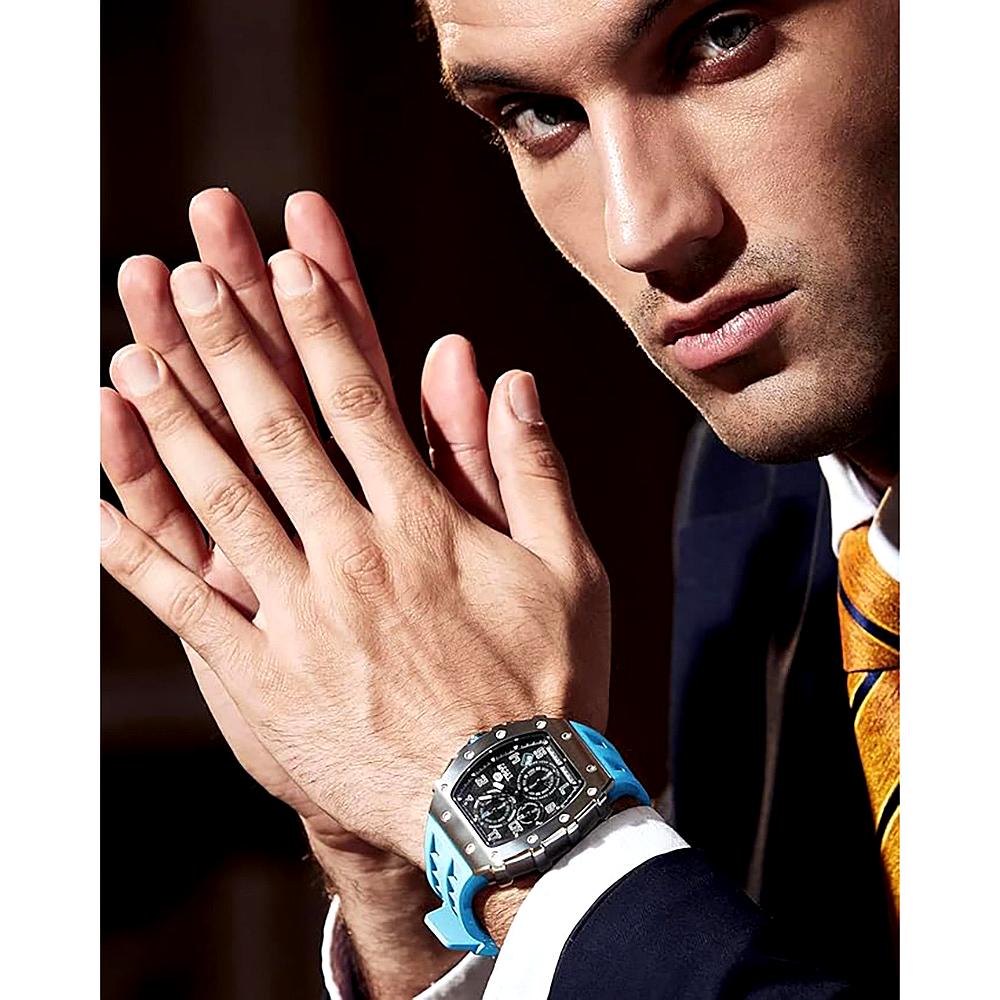 Мъжки часовник TSAR BOMBA Ultra Blue Unique Edition TB8204SB
