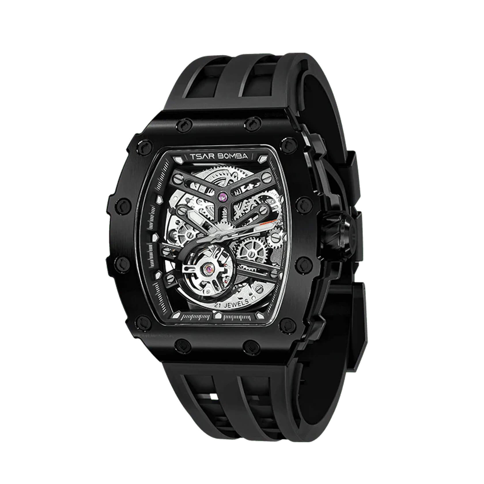 Мъжки часовник TSAR BOMBA Black Emperor Automatic JYTB8208ABB