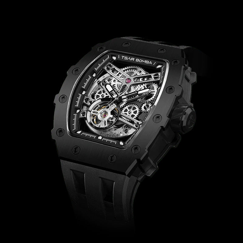 Мъжки часовник TSAR BOMBA Black Emperor Automatic JYTB8208ABB