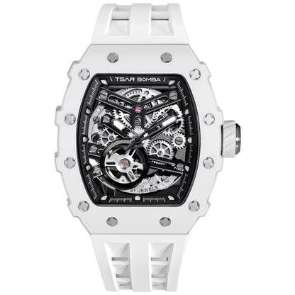Мъжки часовник TSAR BOMBA T-Elemental Automatic Ceramic White Black TB8208C-07 3