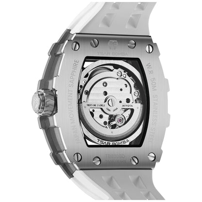 Мъжки часовник TSAR BOMBA T-Elemental Automatic White TB8208D-11 2
