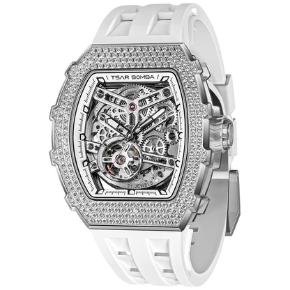 Мъжки часовник TSAR BOMBA T-Elemental Automatic White TB8208D-11 4
