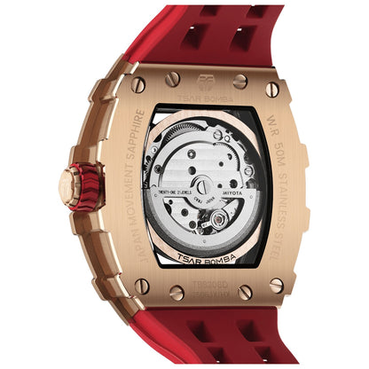Мъжки часовник TSAR BOMBA T-Elemental Automatic Red TB8208D-12 2