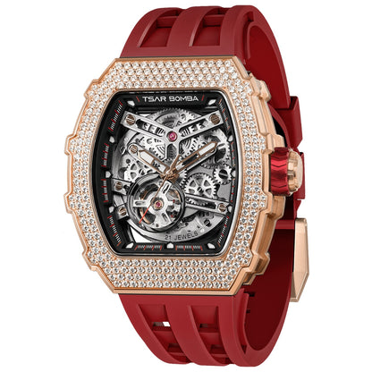 Мъжки часовник TSAR BOMBA T-Elemental Automatic Red TB8208D-12 4