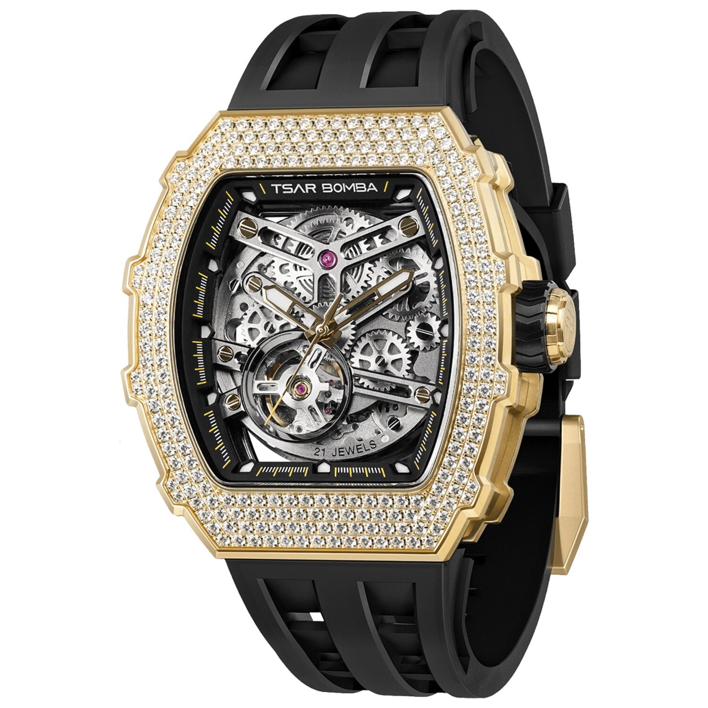 Мъжки часовник TSAR BOMBA T-Elemental Automatic Black TB8208D-13 4