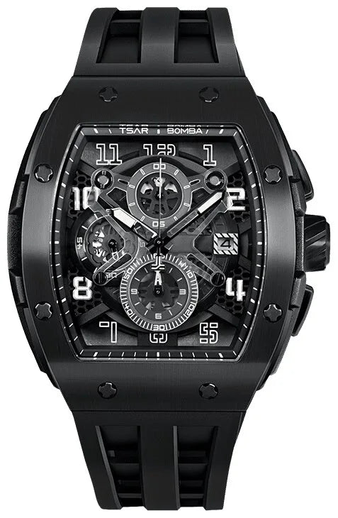 Мъжки часовник TSAR BOMBA Black Majesty Edition TB8211BB