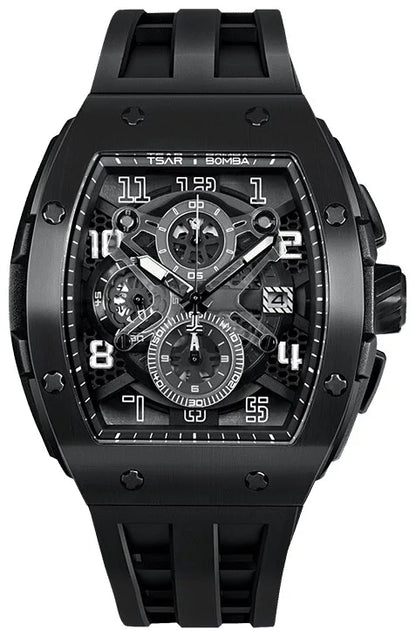 Мъжки часовник TSAR BOMBA Black Majesty Edition TB8211BB