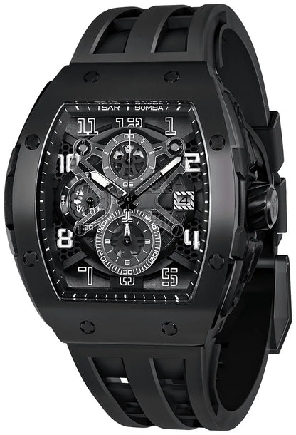Мъжки часовник TSAR BOMBA Black Majesty Edition TB8211BB