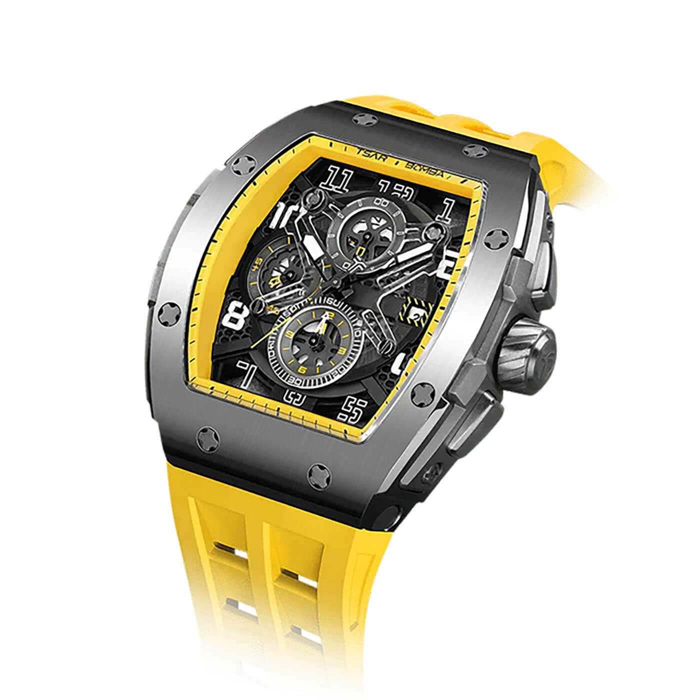 Мъжки часовник TSAR BOMBA Yellow Majesty Edition TB8211BY