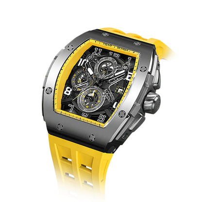 Мъжки часовник TSAR BOMBA Yellow Majesty Edition TB8211BY