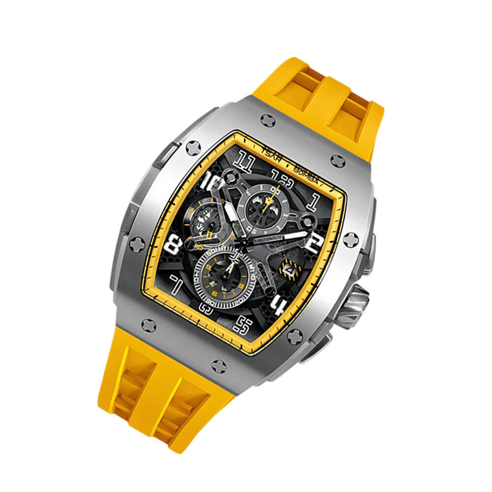 Мъжки часовник TSAR BOMBA Yellow Majesty Edition TB8211BY