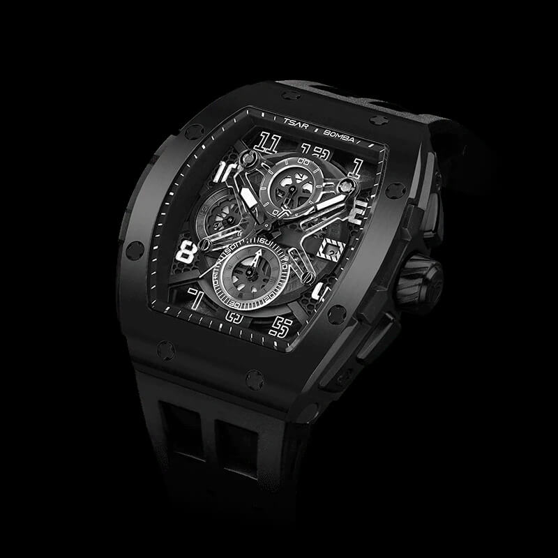 Мъжки часовник TSAR BOMBA Black Majesty Edition TB8211BB