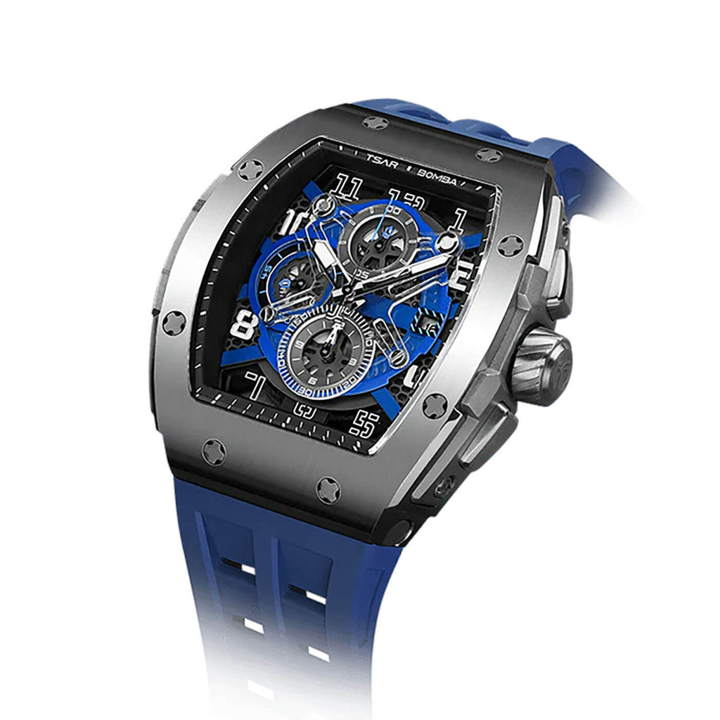 Мъжки часовник TSAR BOMBA Blue Majesty Edition TB8211BS