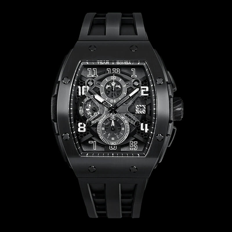 Мъжки часовник TSAR BOMBA Black Majesty Edition TB8211BB