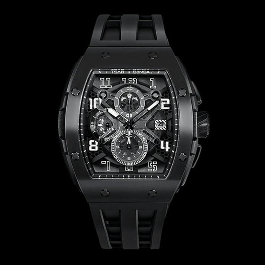 Мъжки часовник TSAR BOMBA Black Majesty Edition TB8211BB