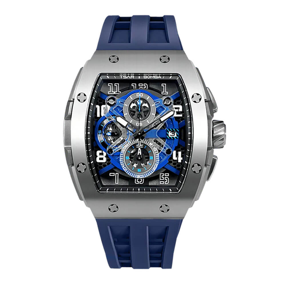 Мъжки часовник TSAR BOMBA Blue Majesty Edition TB8211BS