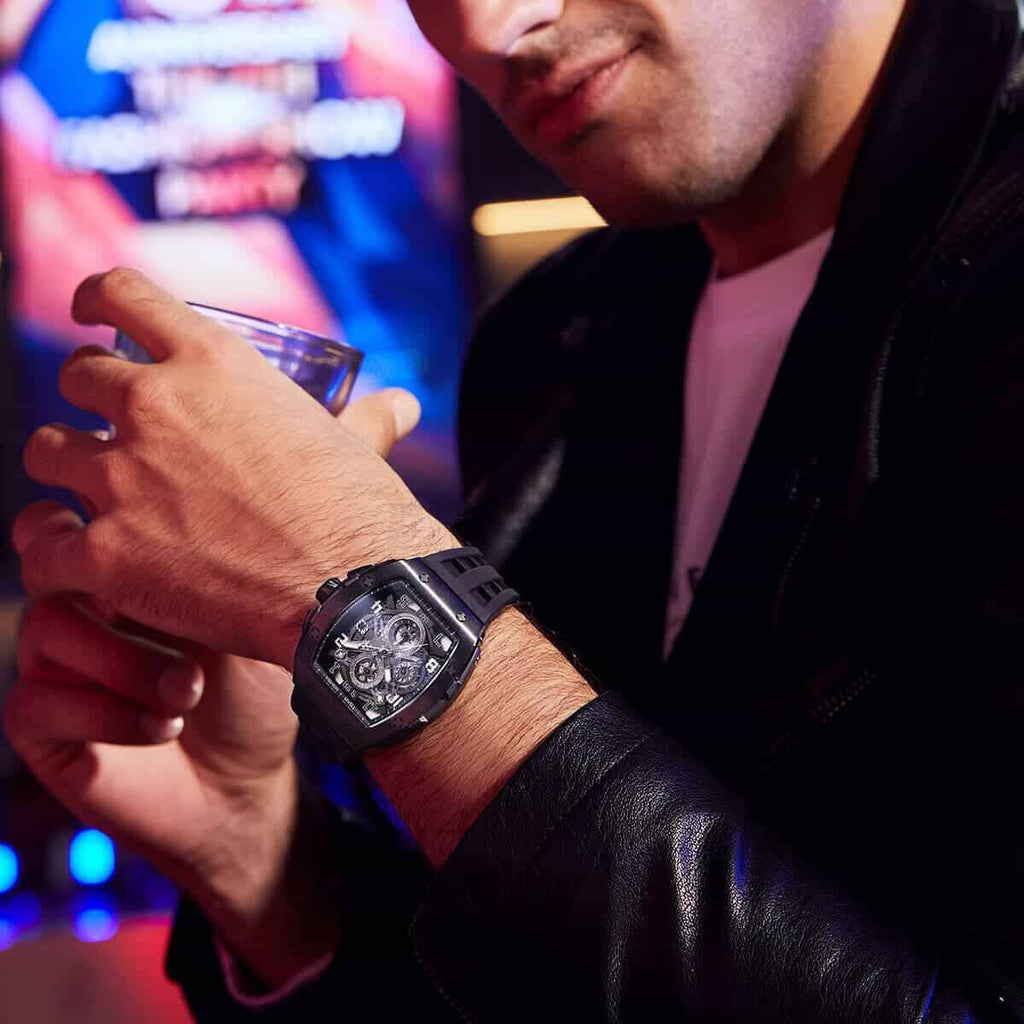 Мъжки часовник TSAR BOMBA Black Majesty Edition TB8211BB
