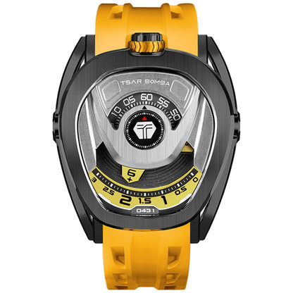 Мъжки часовник TSAR BOMBA Pulse Reactor Automatic Black Yellow TB8213YB 4