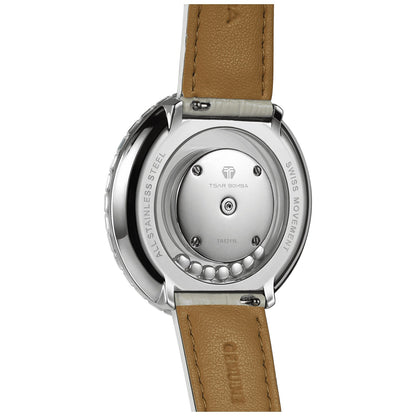 Дамски часовник TSAR BOMBA Nucleus Femme Swiss White TB8215L-01 2