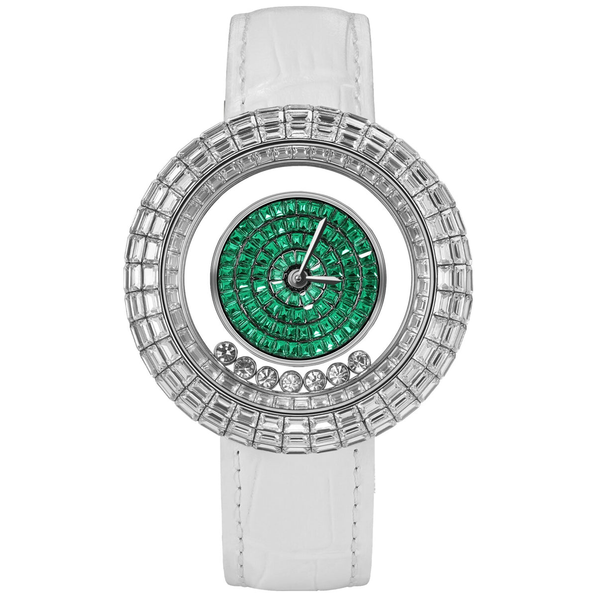 Дамски часовник TSAR BOMBA Nucleus Femme Swiss White Green TB8215L-02 2