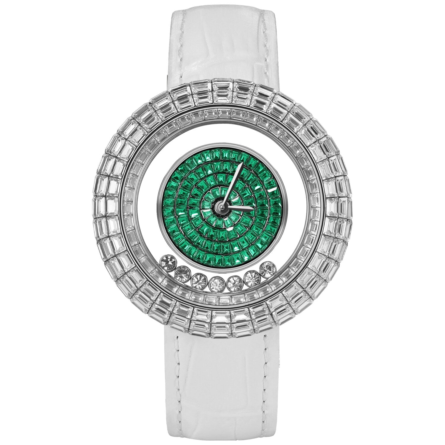 Дамски часовник TSAR BOMBA Nucleus Femme Swiss White Green TB8215L-02 2