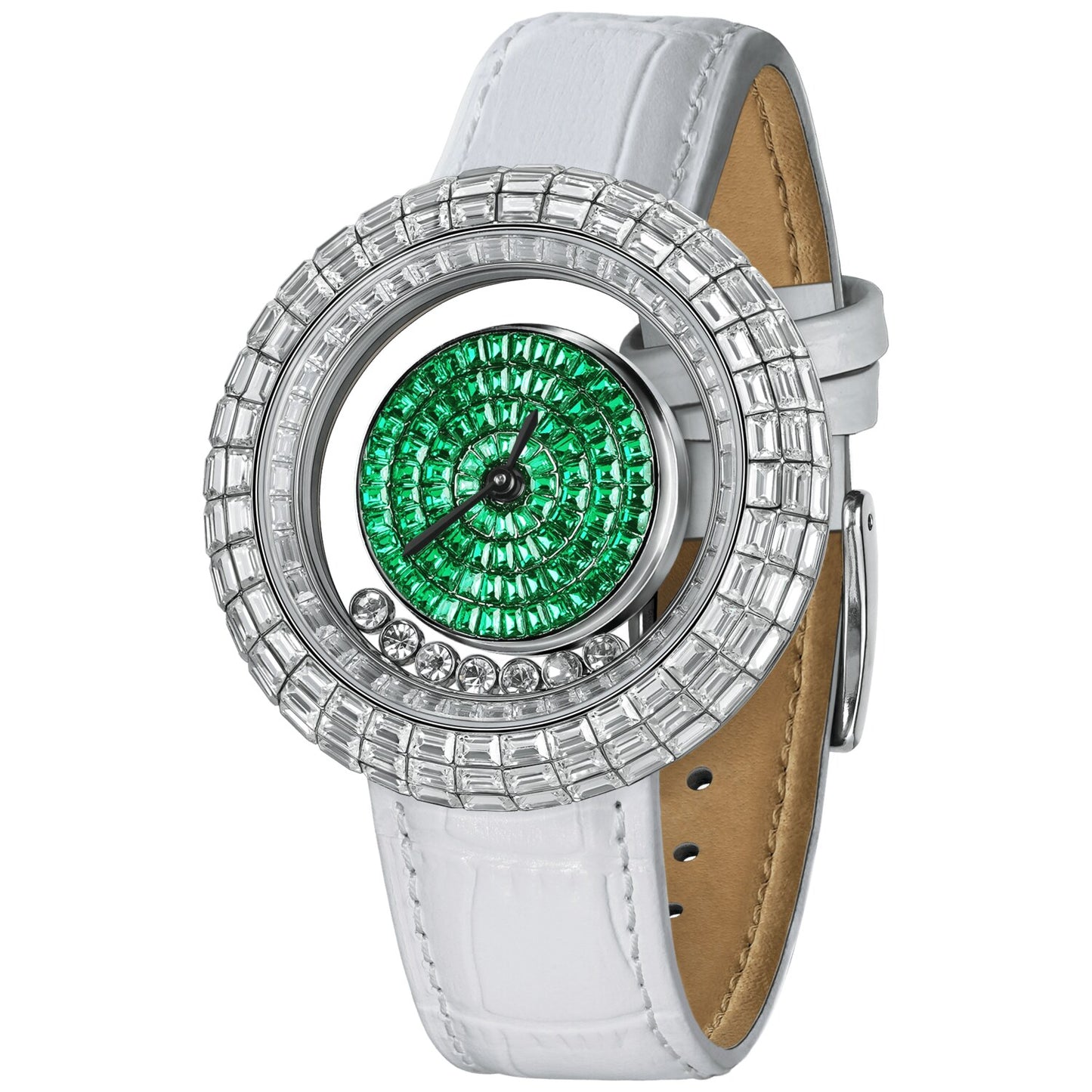 Дамски часовник TSAR BOMBA Nucleus Femme Swiss White Green TB8215L-02 3
