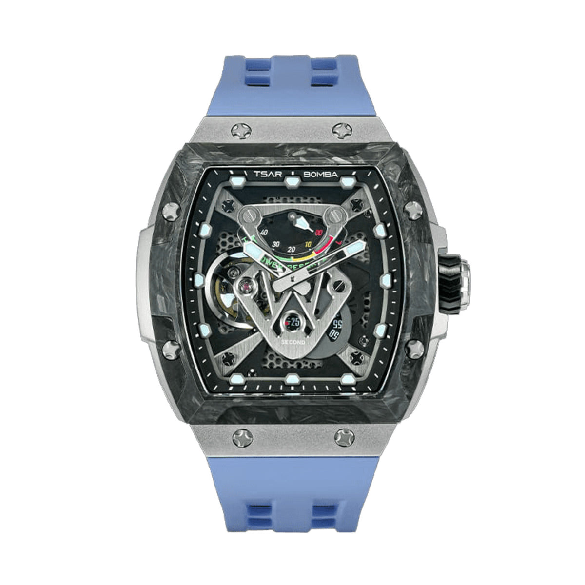 Мъжки часовник TSAR BOMBA Neutron Limited Edition Automatic Blue TB8216TF-03 3