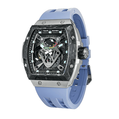 Мъжки часовник TSAR BOMBA Neutron Limited Edition Automatic Blue TB8216TF-03 4