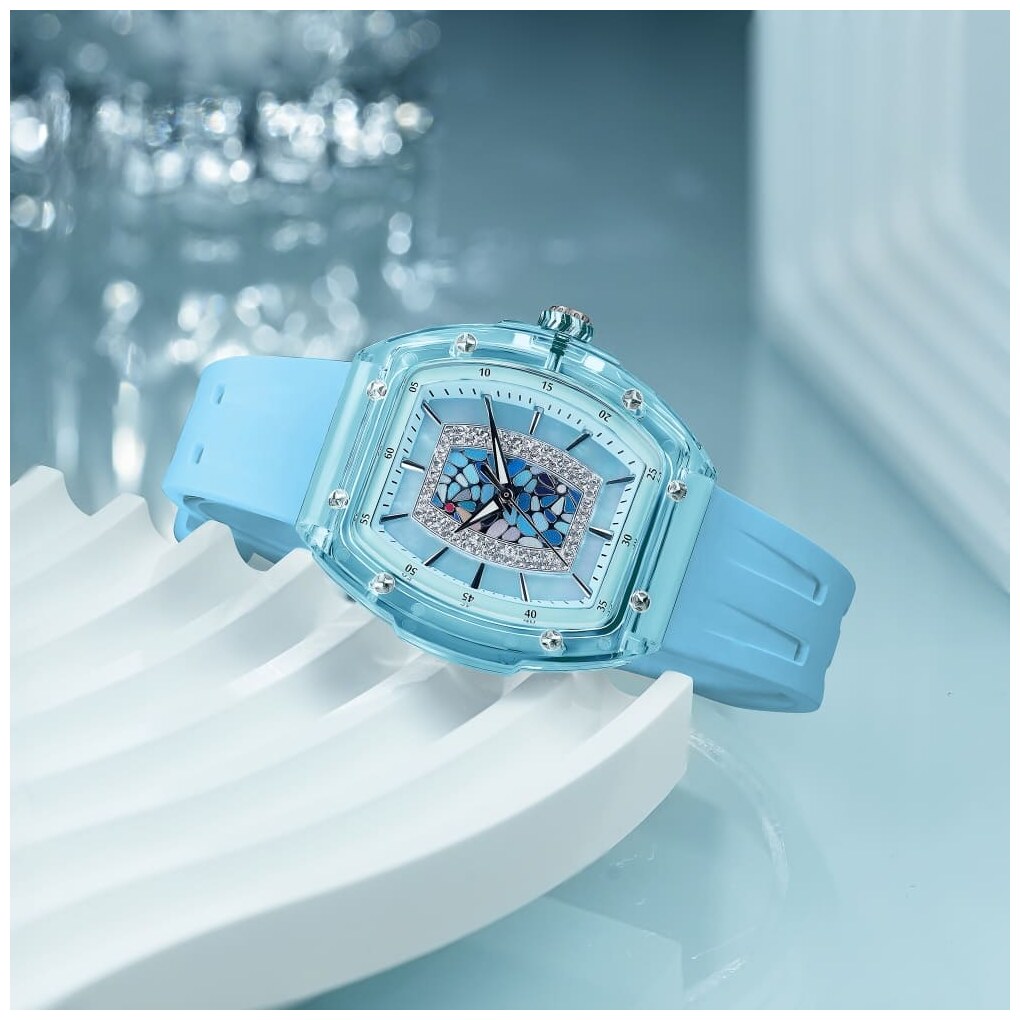 Дамски часовник TSAR BOMBA Crystal Chic Swiss TB8219B 3