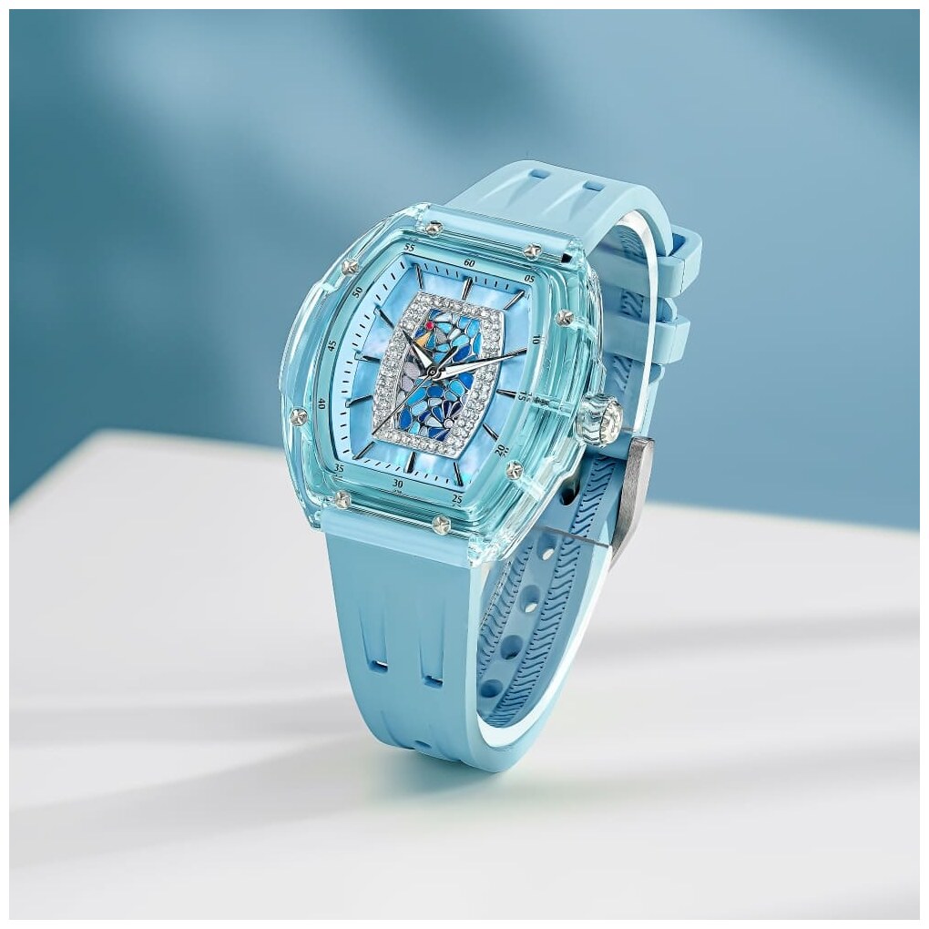 Дамски часовник TSAR BOMBA Crystal Chic Swiss TB8219B 2