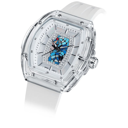 Дамски часовник TSAR BOMBA Nucleus Femme 02 Swiss White Blue TB8219L-03 - 1