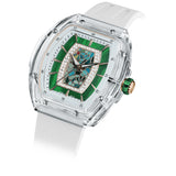 Дамски часовник TSAR BOMBA Crystal Chic Swiss White Green TB8219L-04