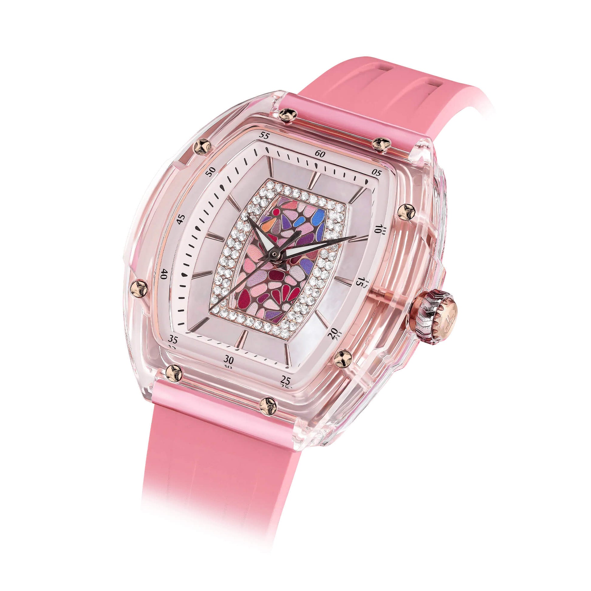 Дамски часовник TSAR BOMBA Crystal Chic Swiss TB8219P