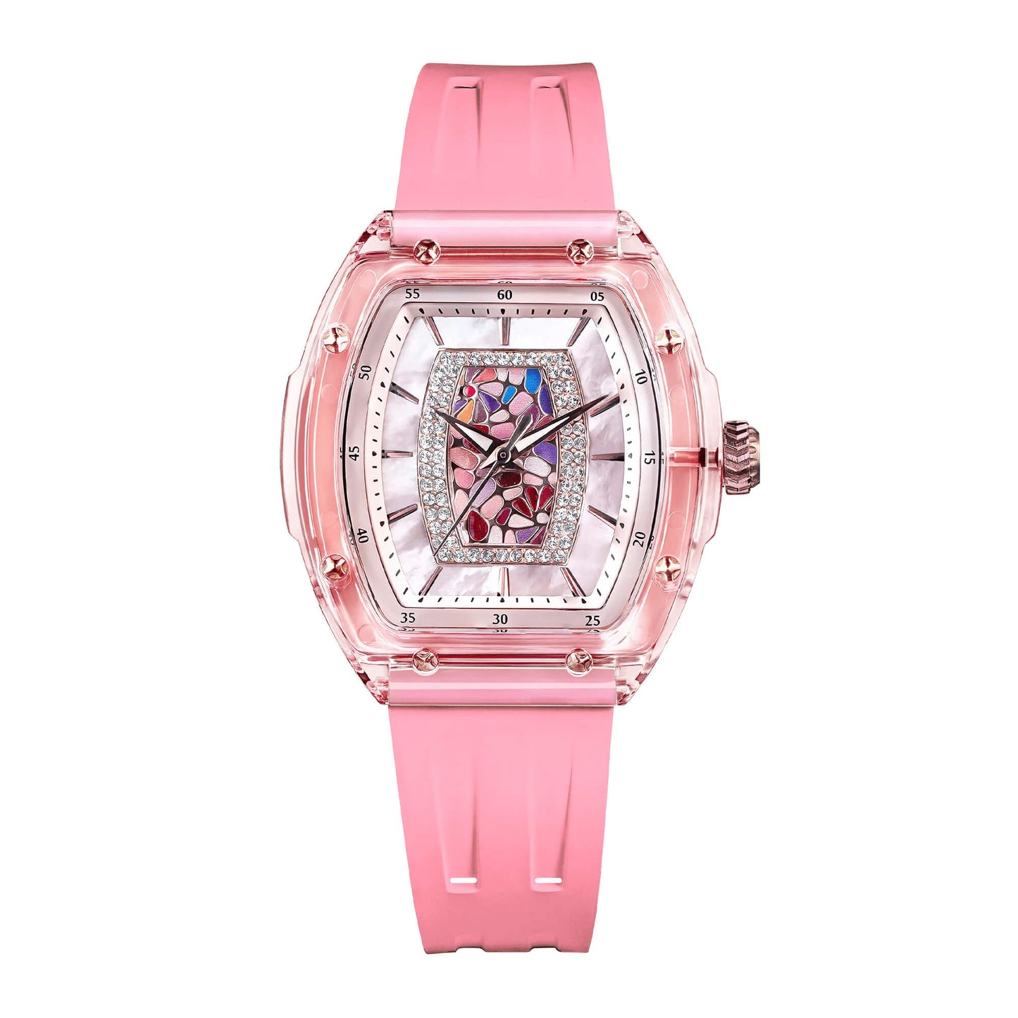 Дамски часовник TSAR BOMBA Crystal Chic Swiss TB8219P