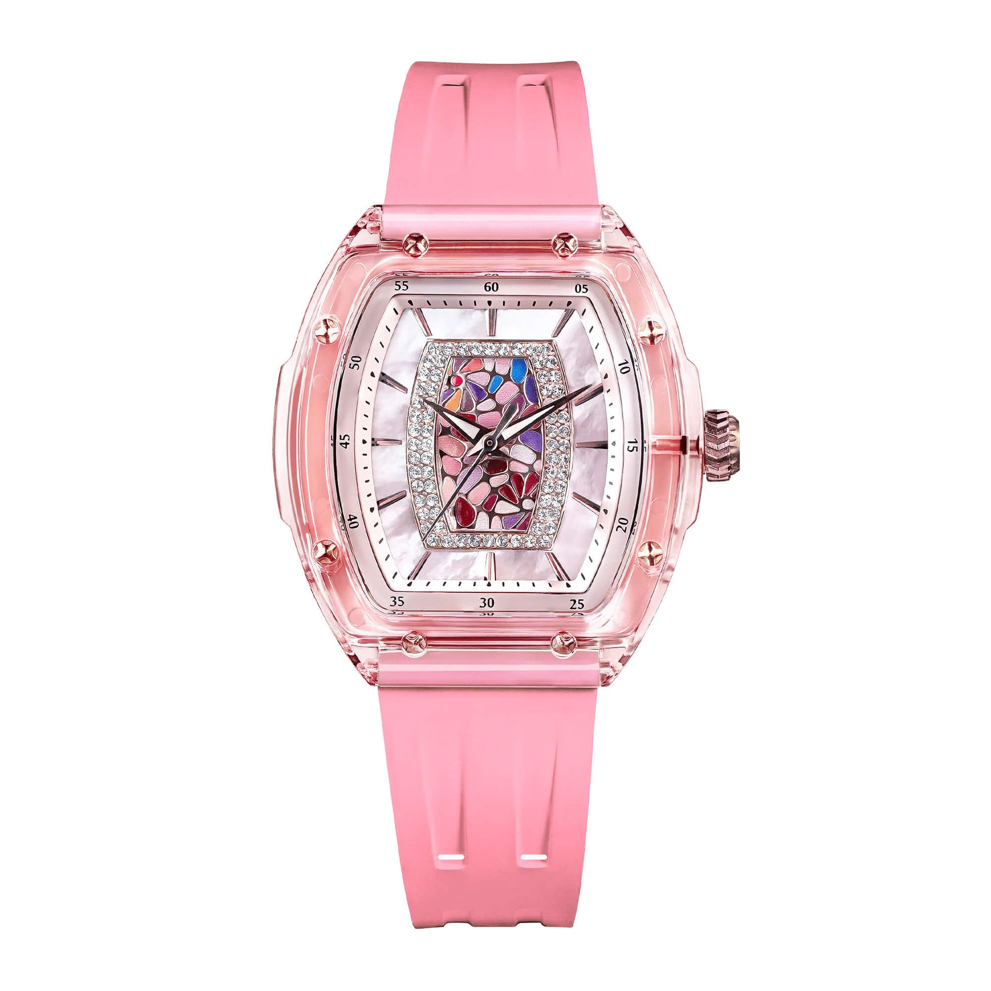Дамски часовник TSAR BOMBA Crystal Chic Swiss TB8219P