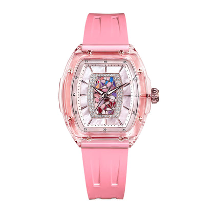 Дамски часовник TSAR BOMBA Crystal Chic Swiss TB8219P