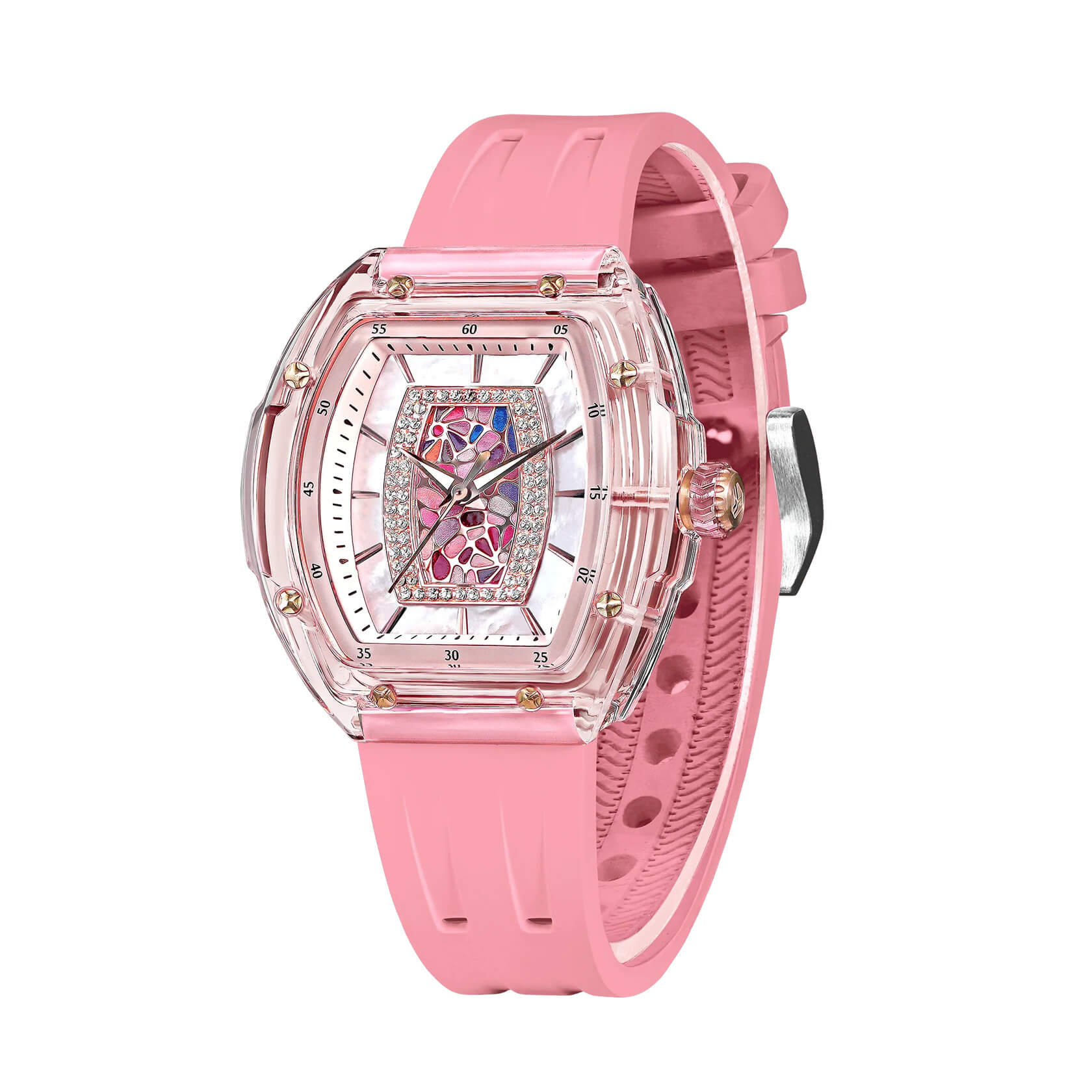 Дамски часовник TSAR BOMBA Crystal Chic Swiss TB8219P