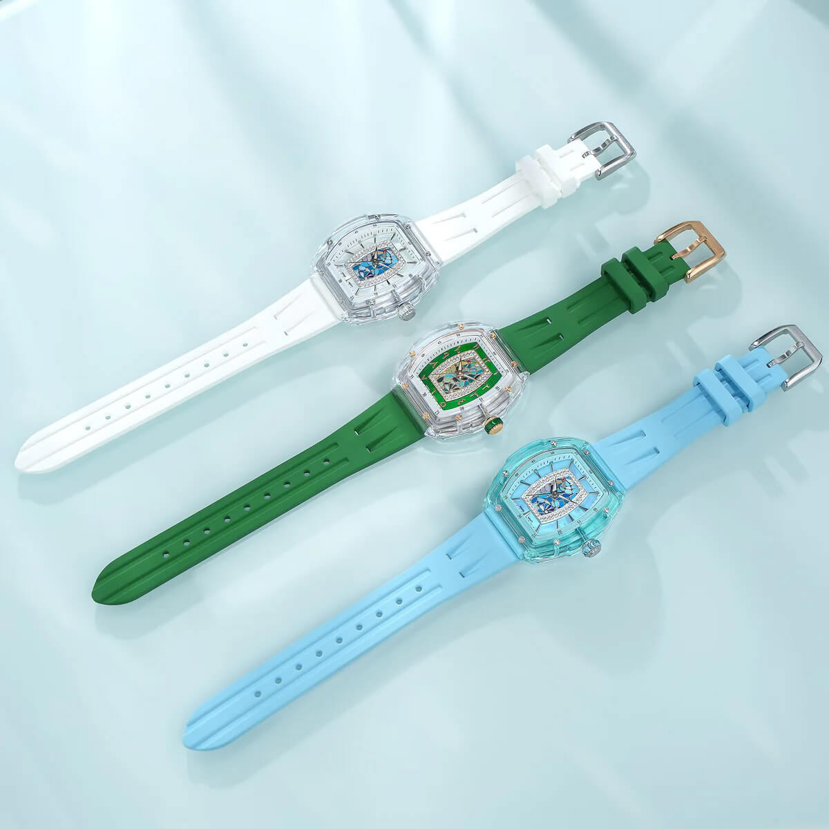 Дамски часовник TSAR BOMBA Crystal Chic Swiss TB8219G